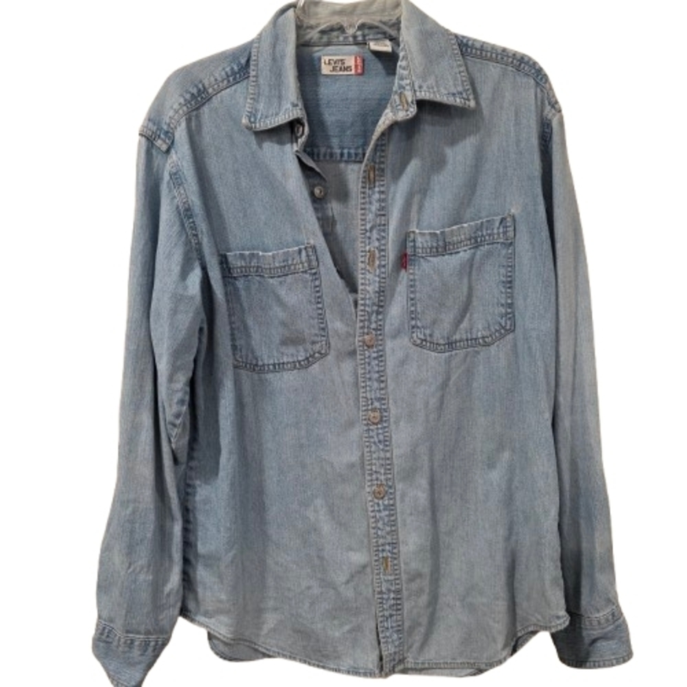 Levi's Men's Blue Denim Shirt
